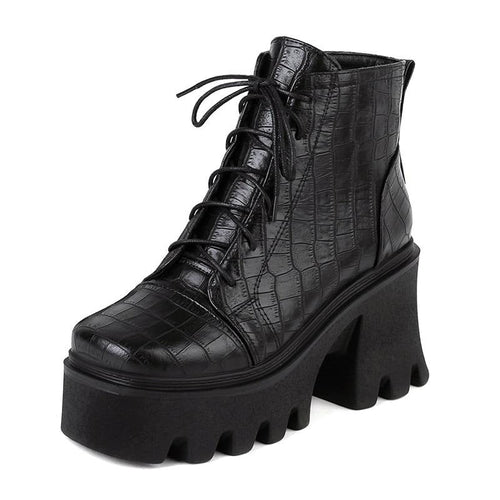 Botas Góticas Leather Vanessa