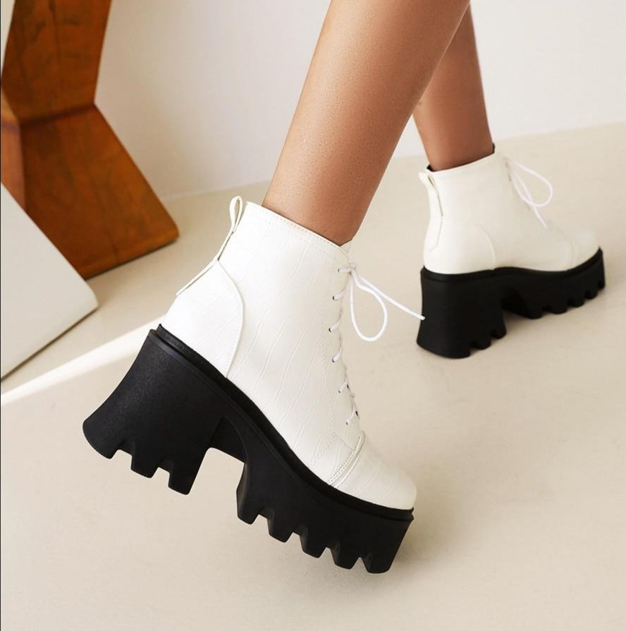 Botas Góticas Leather Vanessa