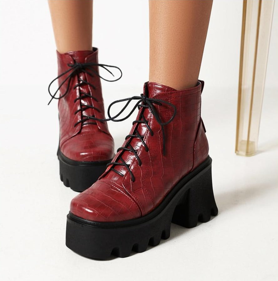 Botas Góticas Leather Vanessa