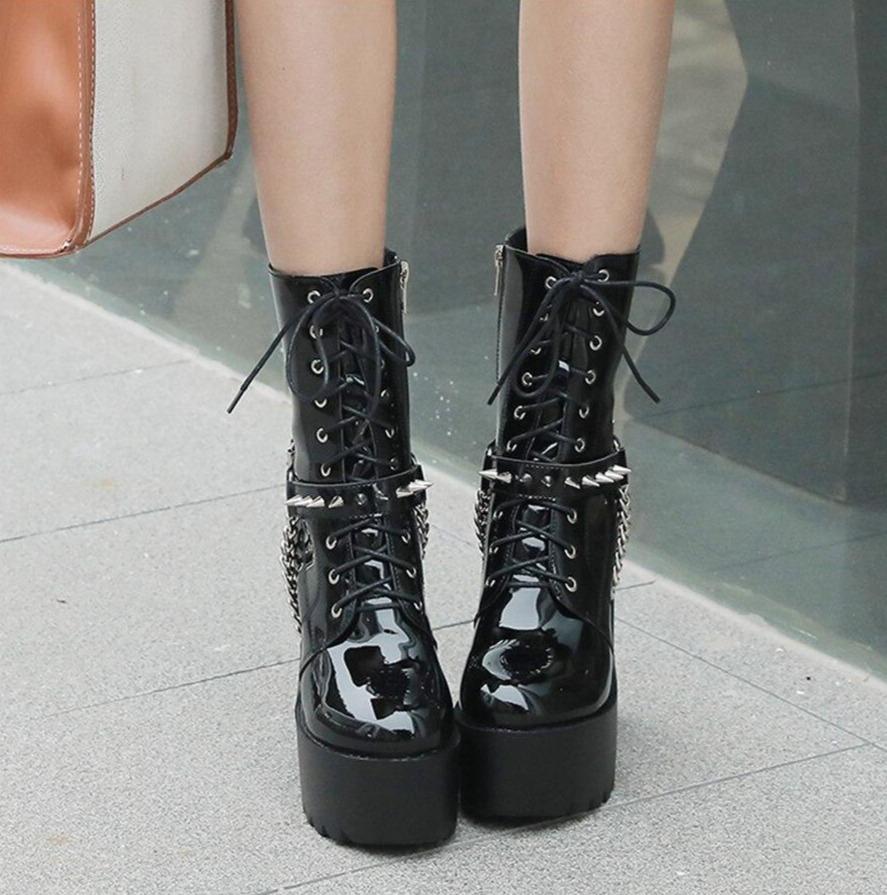 Tacones Góticos Chain High