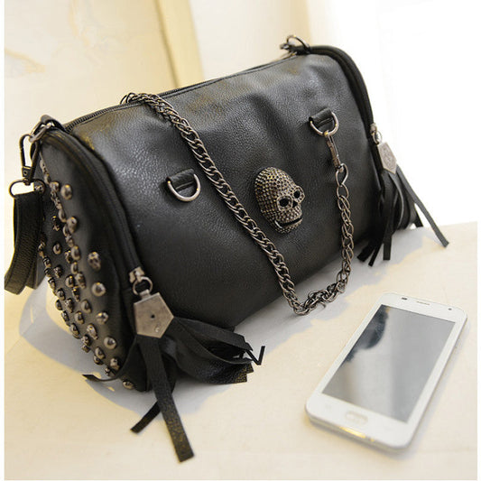 Calavera Boho Bolso de Medianoche