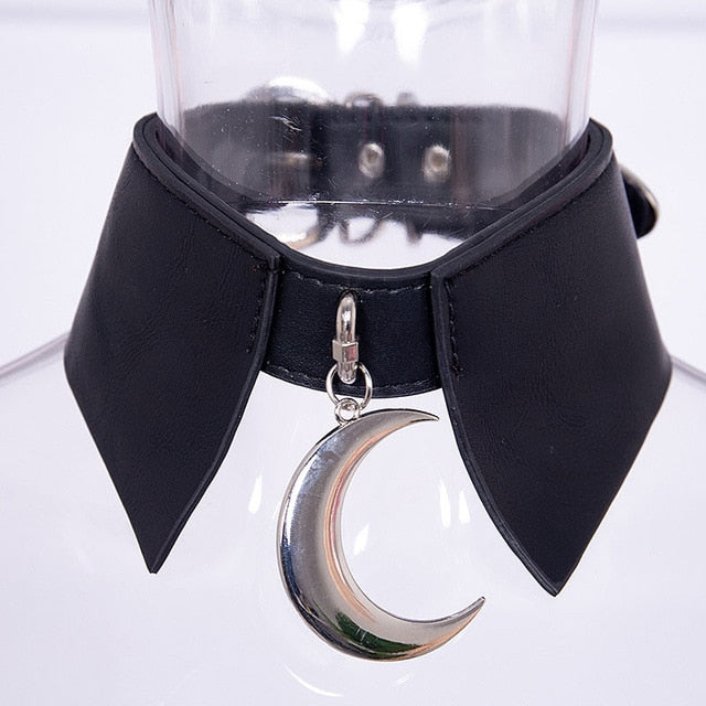 Goth Moon Choker Oscuro