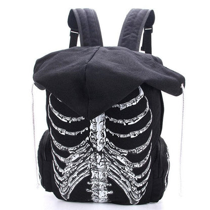 Skeleton Hooded Mochila