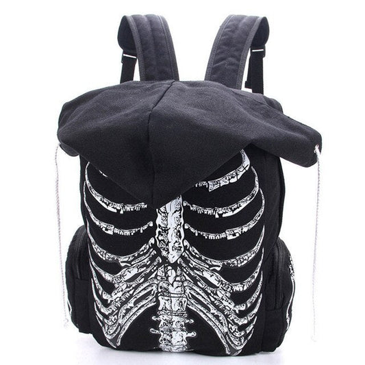 Skeleton Hooded Mochila