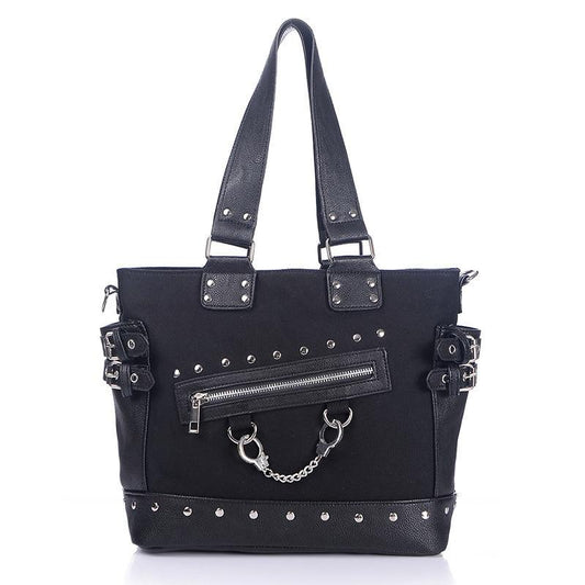 Scared Night Bolso de Cuero Negro