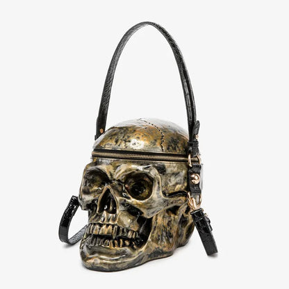 Calavera Head Bolso de Sombra Negra