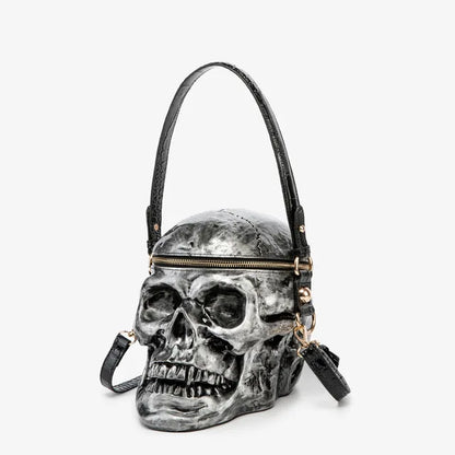 Calavera Head Bolso de Sombra Negra
