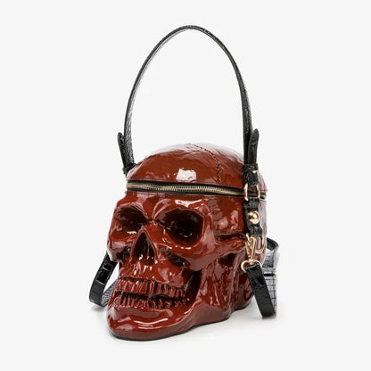 Calavera Head Bolso de Sombra Negra