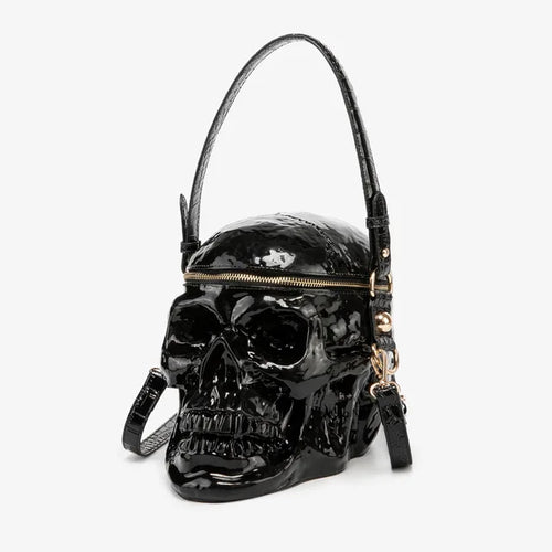 Calavera Head Bolso de Sombra Negra