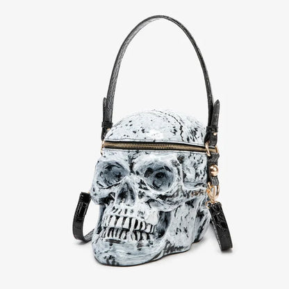Calavera Head Bolso de Sombra Negra