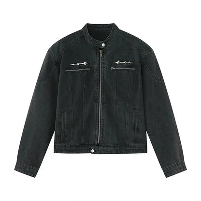 Chaqueta Denim Negra del Caos Urbano
