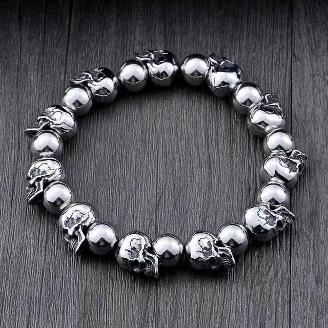 Pulsera Calavera Ritual Negra