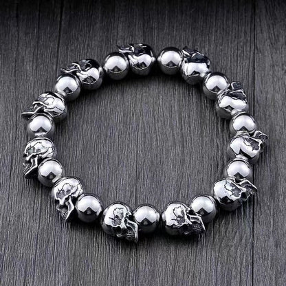 Pulsera Calavera Ritual Negra