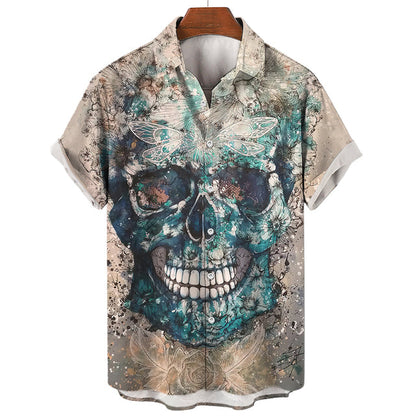 Camiseta Skull Floral Infernal