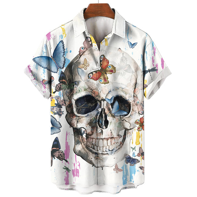 Camiseta Skull Floral Infernal