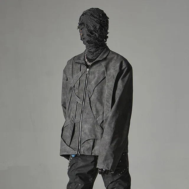 Chaqueta Retro de Acero Negro