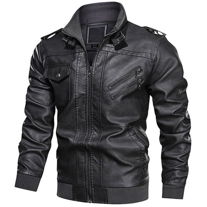 Chaqueta de Cuero Negra Atemporal