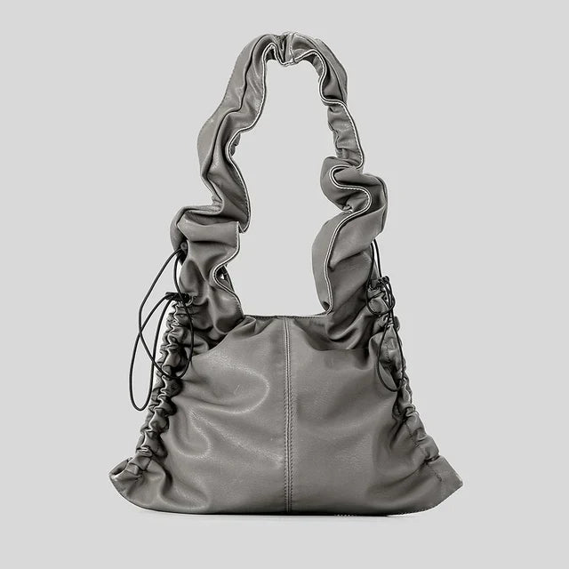 de Mujer Cuero Vintage Bolso Negro