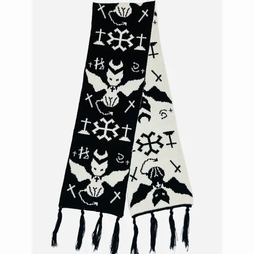 de Mujer Gótico Scarf Negro