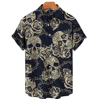 Camisa Skull Tropical del Abismo