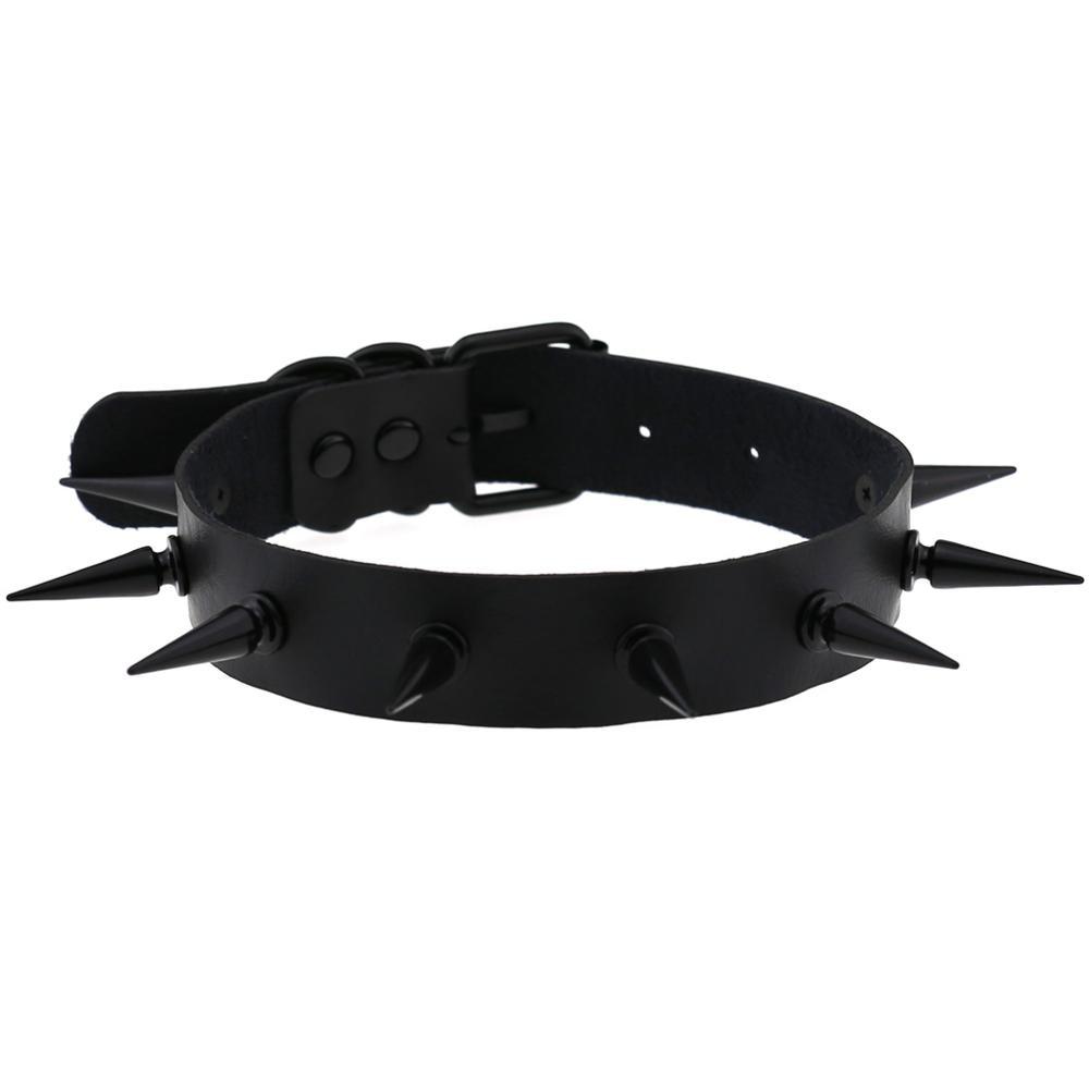 Vegan Cuero Choker del Caos