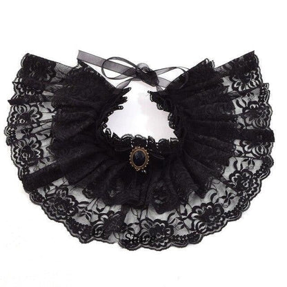 Victorian Lace Collar Oscuro