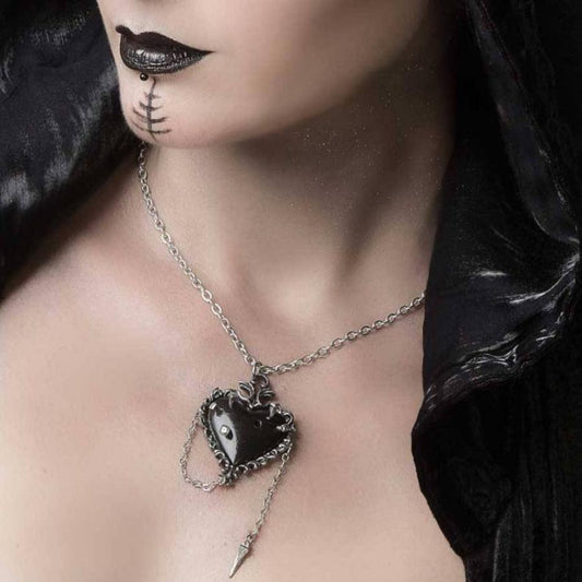 Witches Heart Collar Oscuro